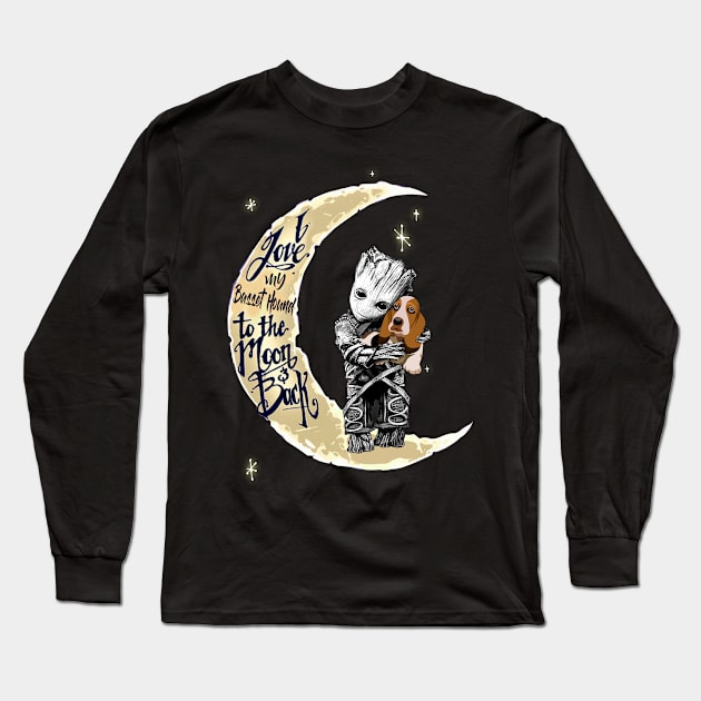 Love Basset Hound Long Sleeve T-Shirt by Fie Clothing